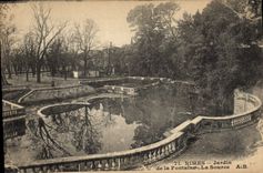 CPA Nimes Jardin de la Fontaine La Source 