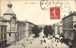 CPA Nimes Le Boulevard Victor Hugo 