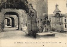 CPA Nimes Interieur des Arenes Vue du Promenoir 