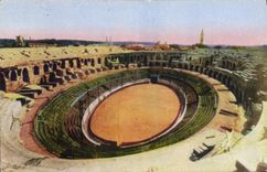 CPA Nimes Les Arenes Interieur 