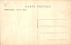 CPA Nimes Gard La Tour Magne 