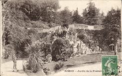 CPA Nimes Jardin de la Fontaine 