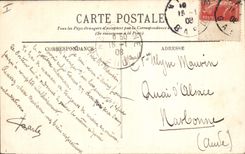 CPA Nimes vue prise au jardin de la Fontaine la Source 