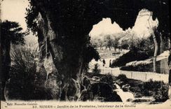 CPA Nimes Jardin de la Fontaine interieur de la Grotte 