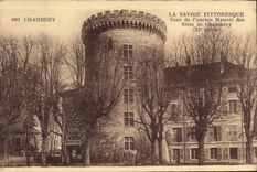CPA Chambery la Savoie Pittoresque Tour de l'ancien Manoir des Sires de Chambery XI siecle 
