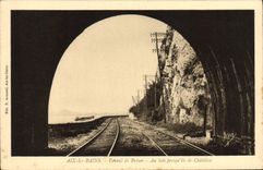 CPA Aix les Bains Tunnel de Brison Au Loin Presqu'il de Chatillon 
