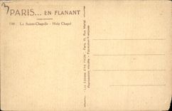 CPA Paris En Flanant la Sainte Chapelle 