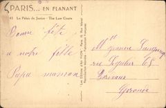 CPA Paris En Flanant le Palais de Justice 