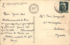 CPA Paris la Sainte Chapelle Chapelle Haute la Nef 