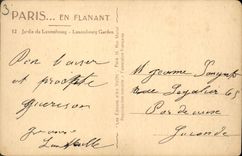CPA Paris en Flanant Jardin du Luxembourg 