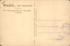 CPA Paris en Flanant Place Edmond Rostand Rue Soufflot et Pantheon