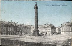 CPA Paris la Colonne Vendome 
