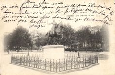CPA Paris statue de Jeanne d'Arc 