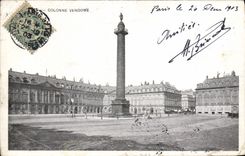 CPA Paris Colonne Vendome