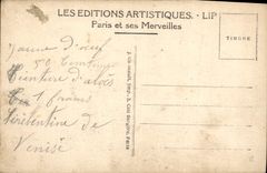 CPA Paris panorama pris du Chartelet vers la Seine le Theatre Sarah Bernhardt et la Tour St Jacques
