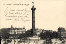 CPA Paris la place de la Bastille 