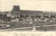 CPA Paris les Jardins des Tuileries vers le Pavillon de Flore 