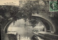 CPA Parc de Saint Cloud l'Etang de Villeneuve 