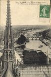 CPA Paris la Fleche de Notre Dame et le Panorama de la Seine Cote Est 