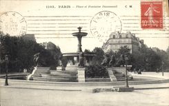 CPA Paris Place et Fontaine Daumesnil 