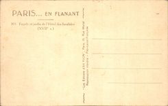 CPA Paris en Flanant Facade et jardin de l'hotel des Invalides XVII S 