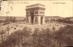 CPA Paris Place de l'Etoile Arc de Triomphe 