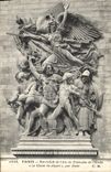 CPA Paris Bas Reliefs de l'Arc de Triomphe le Chant du Depart Par Rude 