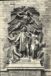 CPA Paris Bas Reliefs de l'Arc de Triomphe la Ggloire Par Corlot 