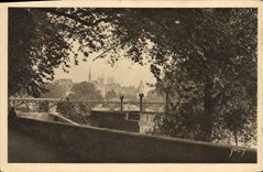 CPA Paris en Flanant Quai du Louvre vue sur la Cite 