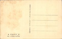 CPA Paris l'hotel de ville 