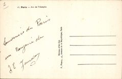 CPA Paris Arc de Triomphe 