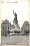 CPA Paris la Place de la Republique 