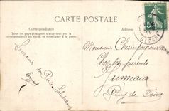 CPA Paris hotel de Ville premiere Pierre posee en 1593 completement detruit en 1871 