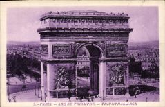 CPA Paris Arc de Triomphe 