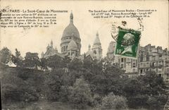 CPA Paris le Sacre Coeur de Montmartre 