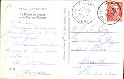 CPA Paris en Flanant le Palais de Justice et le Pont au Change 