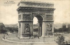 CPA Paris l'Arc de Triomphe 