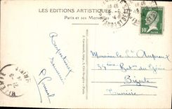 CPA Paris l'Arc de Triomphe et la Place de l'Etoile 