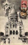 CPA Paris La Basilique de Montmartre et le Sacre Coeur de Jesus 