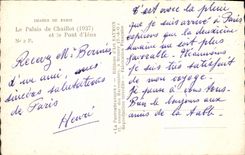 CPA Images de Paris Le Palais de Chaillot et le Pont d'Iena 