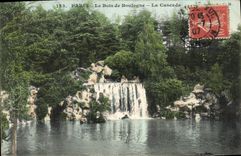 CPA Paris Le Bois de Boulogne La Cascade 