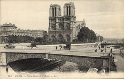CPA Paris Notre Dame et le Pont 