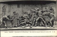 CPA Paris Monument de la Republique Bas relief de Leopold Morice 