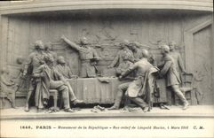 CPA Paris Monument de la Republique Bas relief de Leopold Morice 