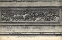 CPA Arc de Triomphe de L'Etoile Bataille de Jemmapes bas relief de Marochetti 