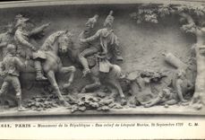 CPA Paris Monument de la Republique Bas relief de Leopold Morice 