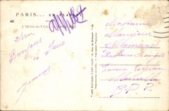 CPA Paris en flanant L'Hotel de Ville 