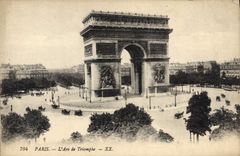 CPA Paris L'Arc de Triomphe 