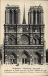 CPA Paris Notre Dame La Facade 