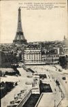 CPA Paris Entree des Invalides et les Canons la Tour Eiffel et le Trocadero 